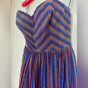 NWT Disco Queen 🪩 PROM DRESS 👗 Sequin Strapless - Size L